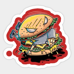 burger hungry Sticker